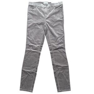 NWT LOFT Corduroy Gray Modern Skinny Pants Size 27 / 4
